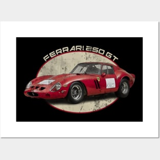 60s Ferrari Classic Car Posters and Art